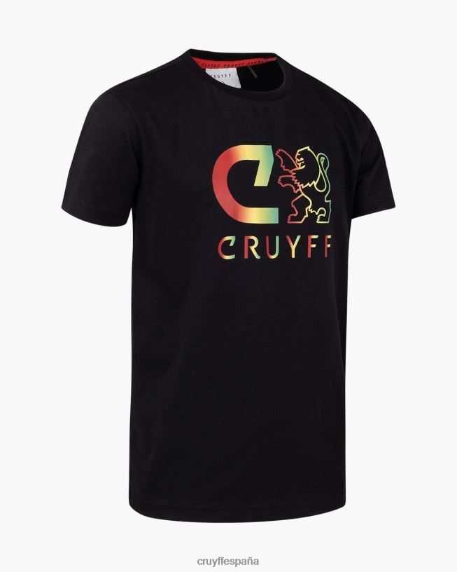camiseta básica Cruyff hombres amarillo negro D6DNB1208 camiseta