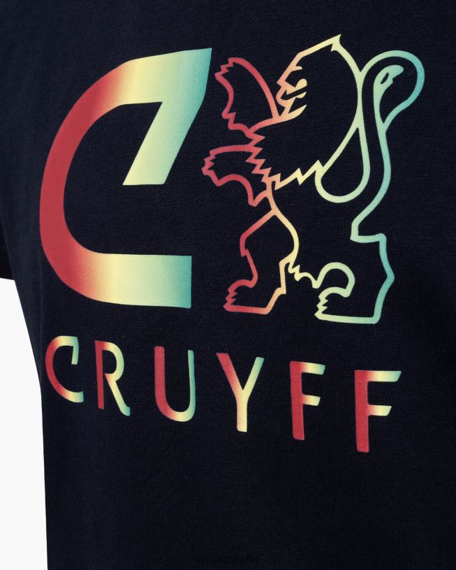 camiseta básica Cruyff hombres amarillo negro D6DNB1208 camiseta