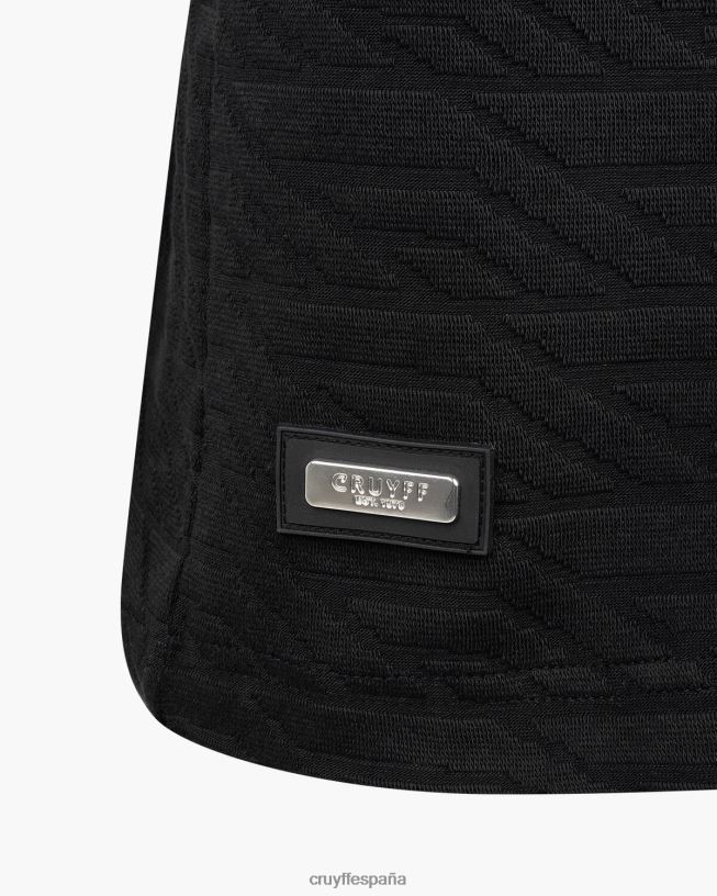 camiseta casco jacquard Cruyff hombres negro D6DNB503 camiseta