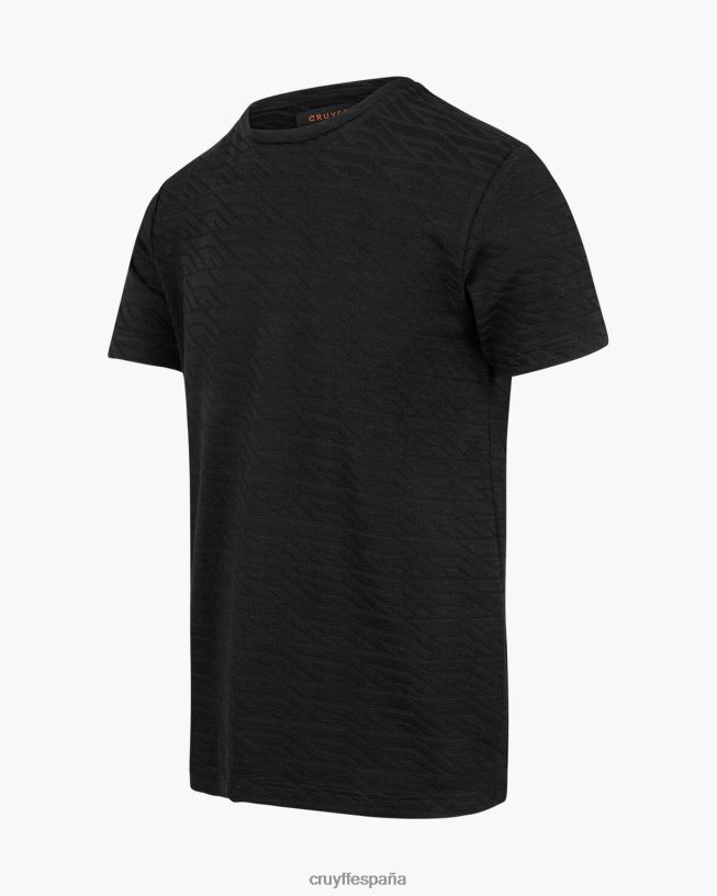 camiseta casco jacquard Cruyff hombres negro D6DNB503 camiseta