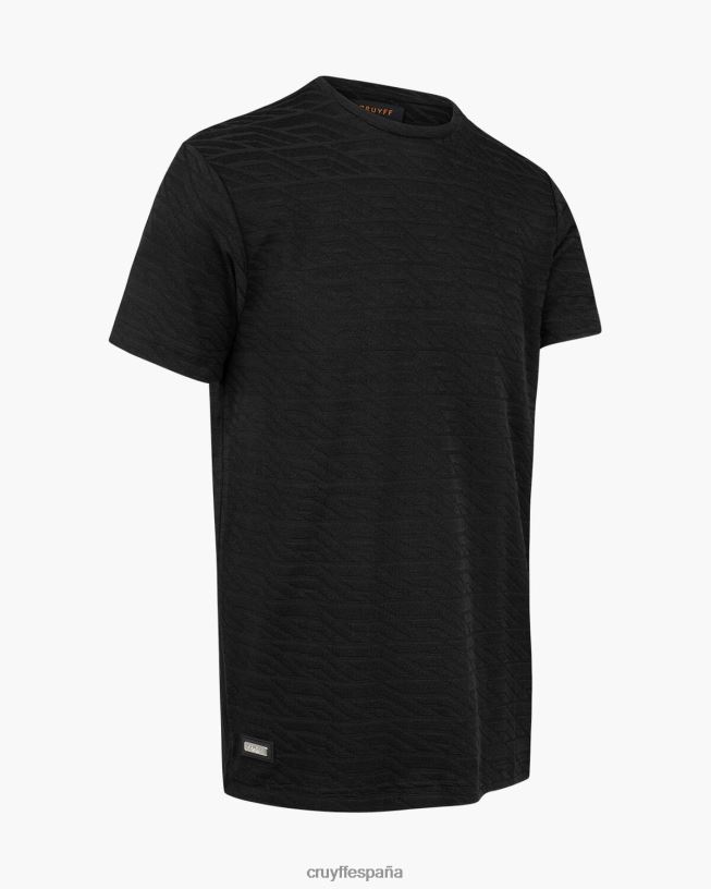 camiseta casco jacquard Cruyff hombres negro D6DNB503 camiseta