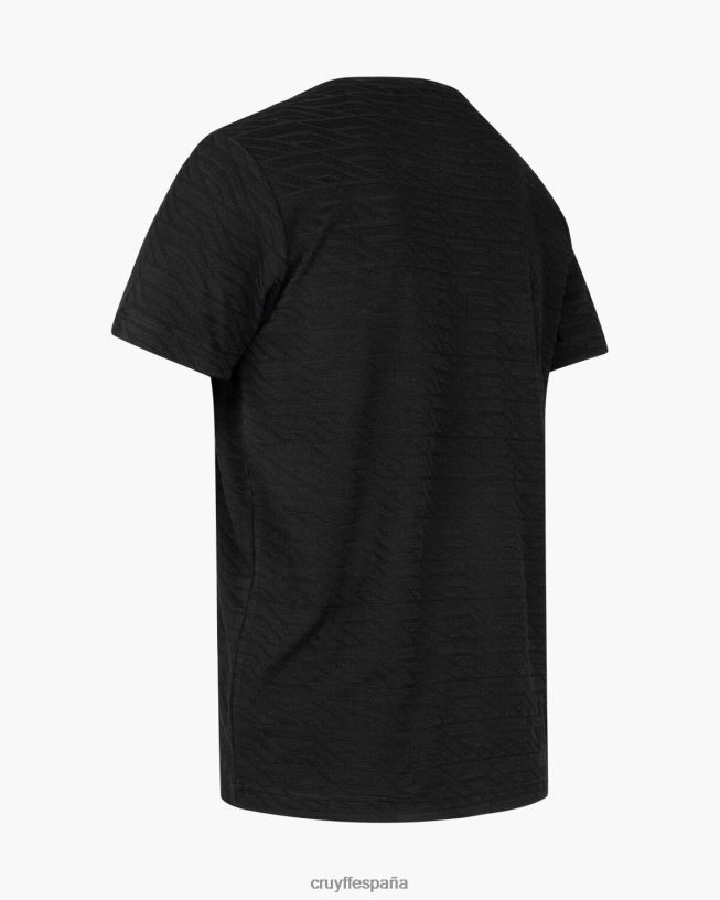 camiseta casco jacquard Cruyff hombres negro D6DNB503 camiseta