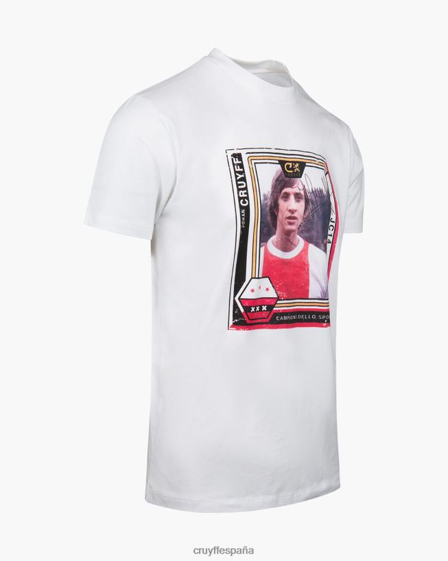 camiseta conmemorativa ams Cruyff hombres blanco D6DNB819 camiseta