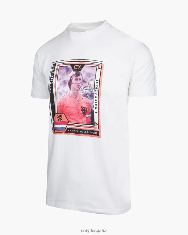 camiseta conmemorativa nl Cruyff hombres blanco D6DNB783 camiseta