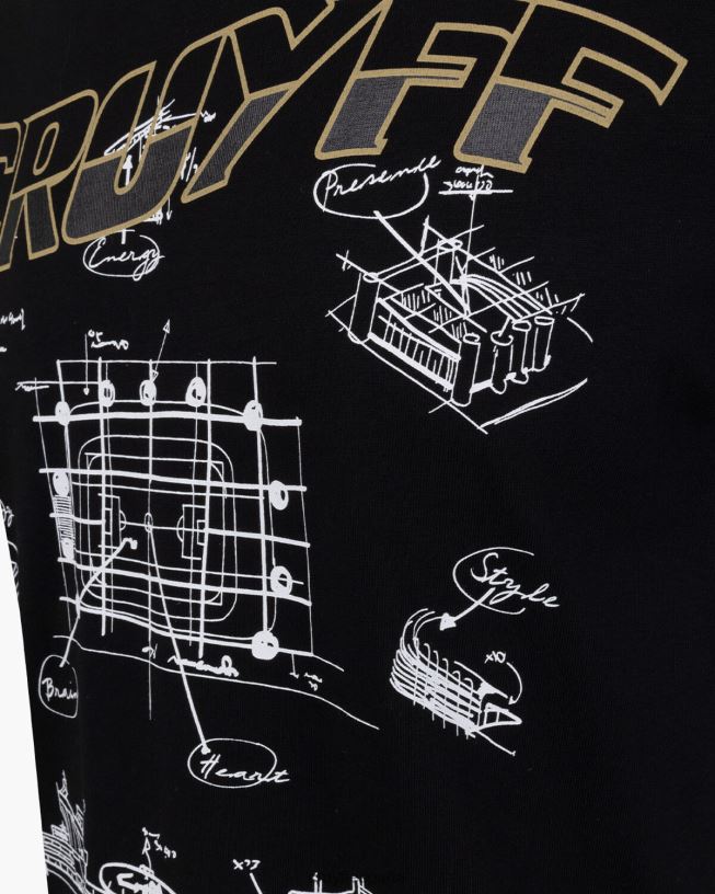 camiseta de aimar Cruyff hombres negro D6DNB886 camiseta