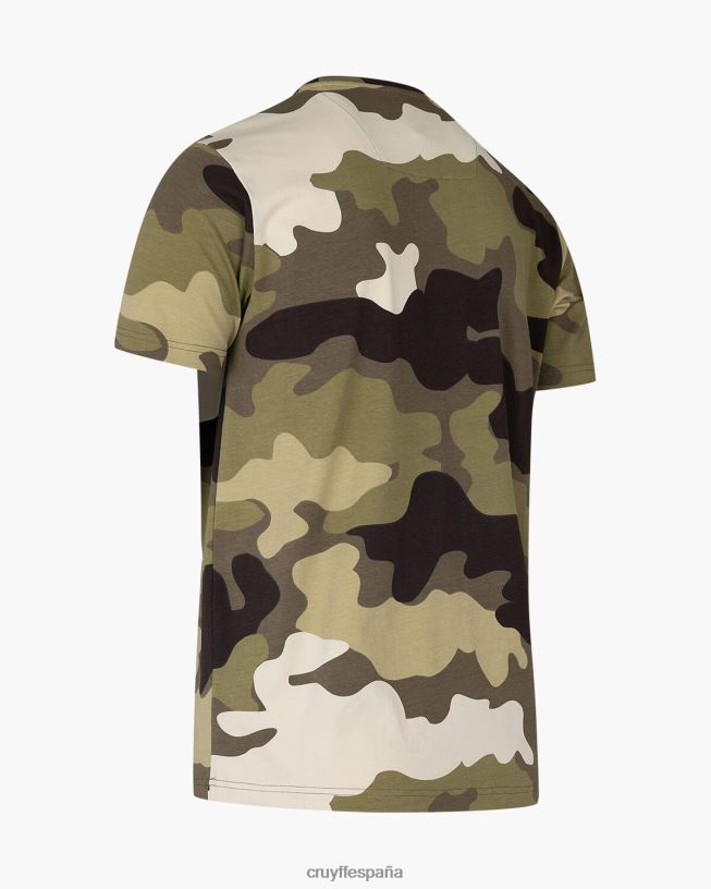 camiseta de camuflaje Cruyff hombres ejercito verde D6DNB602 camiseta