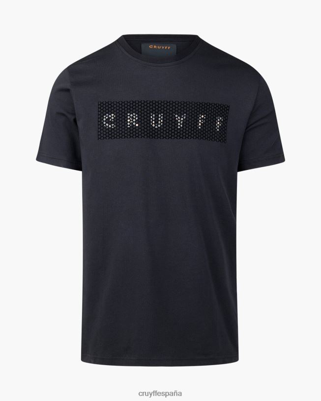 camiseta de camuflaje Cruyff hombres negro D6DNB603 camiseta