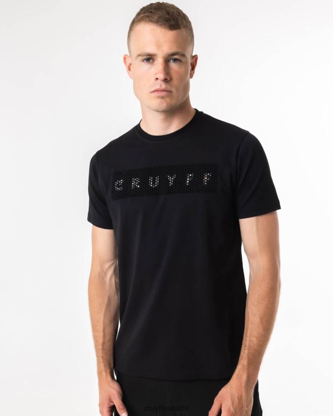 camiseta de camuflaje Cruyff hombres negro D6DNB603 camiseta