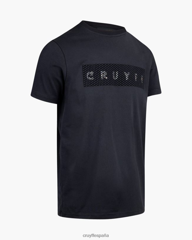 camiseta de camuflaje Cruyff hombres negro D6DNB603 camiseta