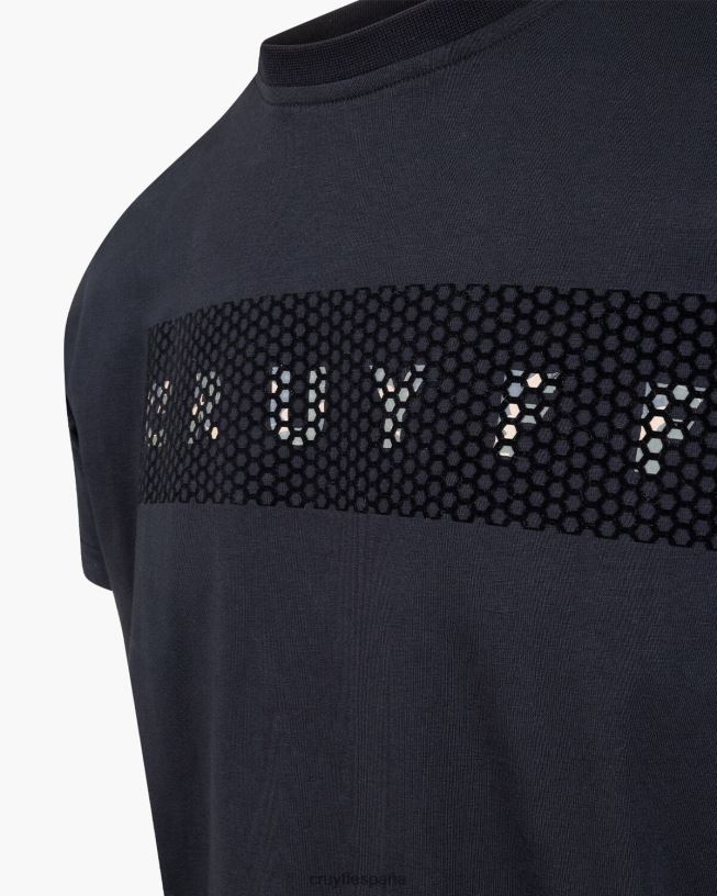 camiseta de camuflaje Cruyff hombres negro D6DNB603 camiseta