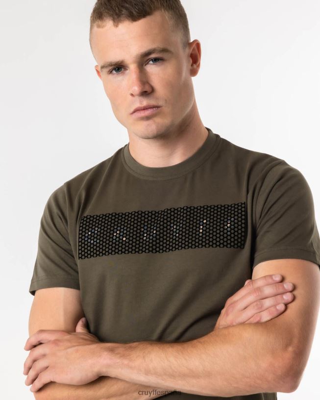 camiseta de camuflaje Cruyff hombres verde D6DNB601 camiseta