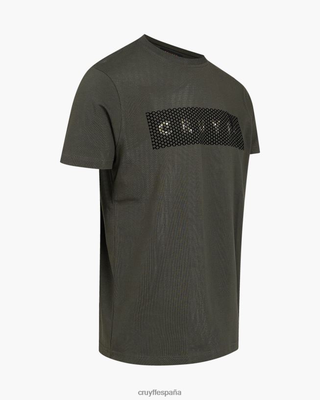 camiseta de camuflaje Cruyff hombres verde D6DNB601 camiseta