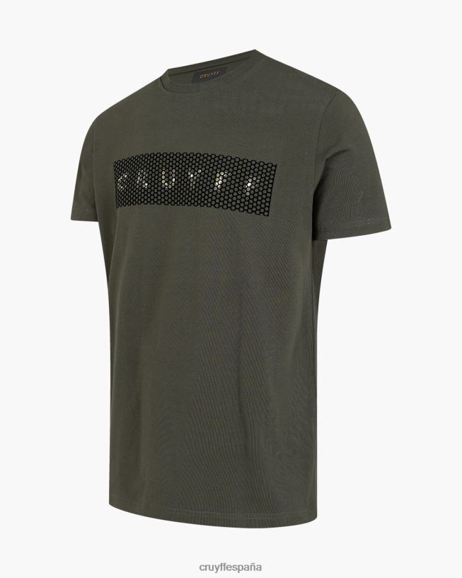 camiseta de camuflaje Cruyff hombres verde D6DNB601 camiseta