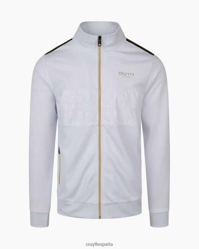 camiseta de chándal gregorio Cruyff hombres Oro blanco D6DNB34 chaqueta