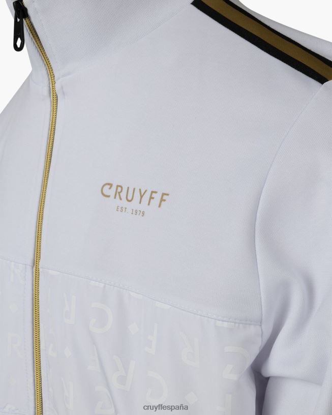 camiseta de chándal gregorio Cruyff hombres Oro blanco D6DNB34 chaqueta
