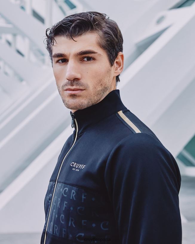 camiseta de chándal gregorio Cruyff hombres negro D6DNB33 chaqueta