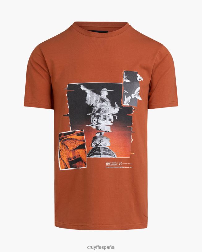 camiseta de colombo Cruyff hombres desierto marrón D6DNB255 camiseta
