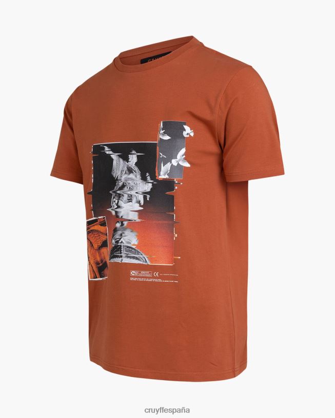 camiseta de colombo Cruyff hombres desierto marrón D6DNB255 camiseta