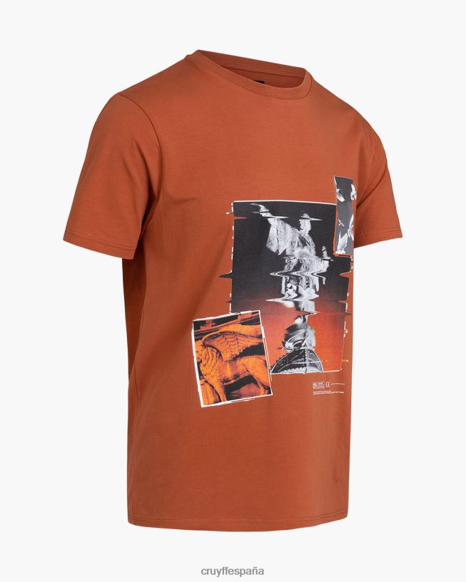 camiseta de colombo Cruyff hombres desierto marrón D6DNB255 camiseta