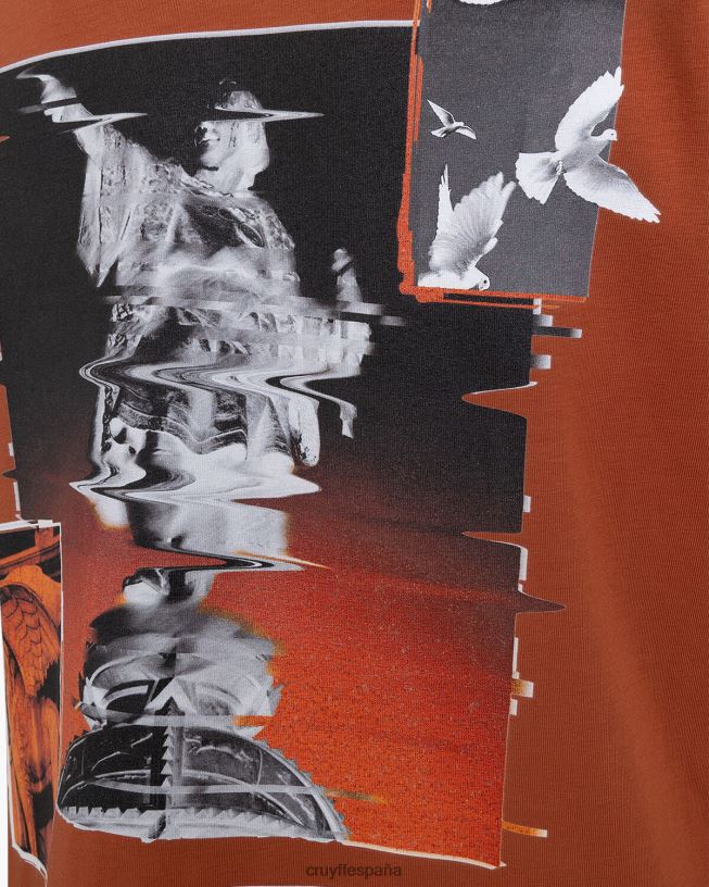 camiseta de colombo Cruyff hombres desierto marrón D6DNB255 camiseta