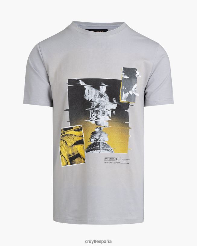 camiseta de colombo Cruyff hombres gris claro D6DNB256 camiseta