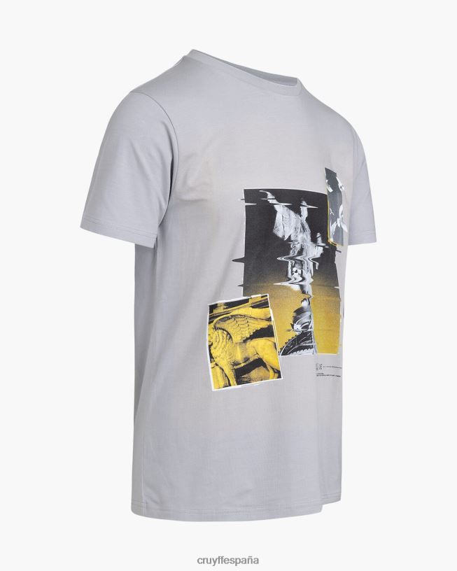 camiseta de colombo Cruyff hombres gris claro D6DNB256 camiseta