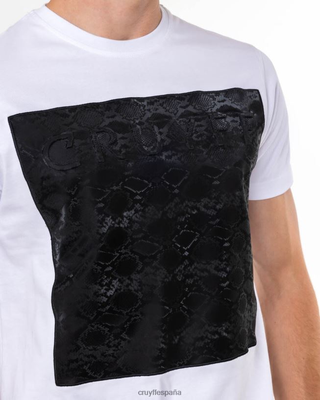 camiseta de culebra Cruyff hombres blanco D6DNB576 camiseta