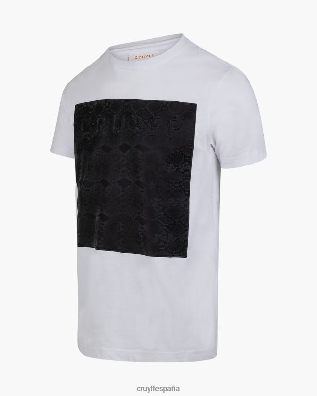 camiseta de culebra Cruyff hombres blanco D6DNB576 camiseta
