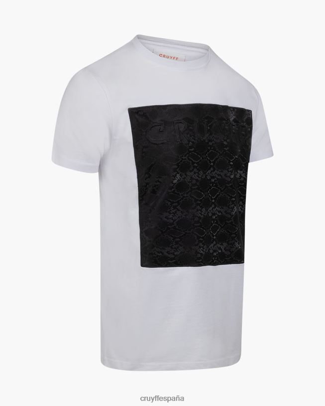 camiseta de culebra Cruyff hombres blanco D6DNB576 camiseta