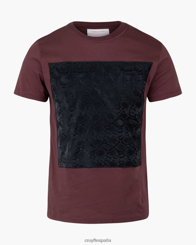 camiseta de culebra Cruyff hombres marrón oscuro D6DNB575 camiseta