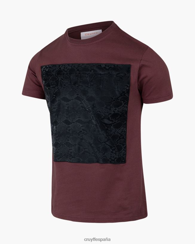 camiseta de culebra Cruyff hombres marrón oscuro D6DNB575 camiseta