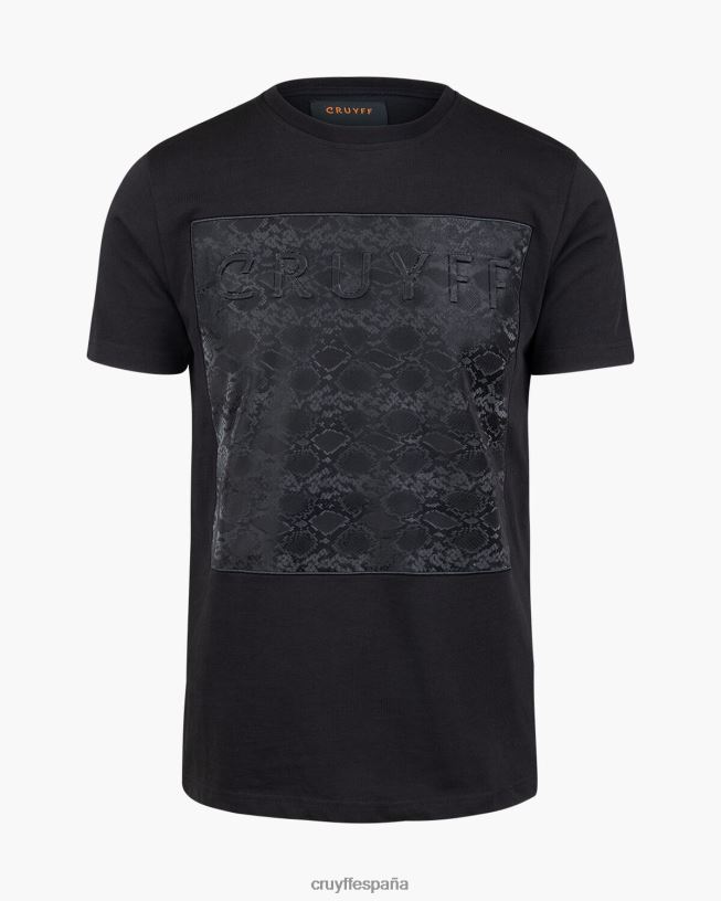 camiseta de culebra Cruyff hombres negro D6DNB577 camiseta