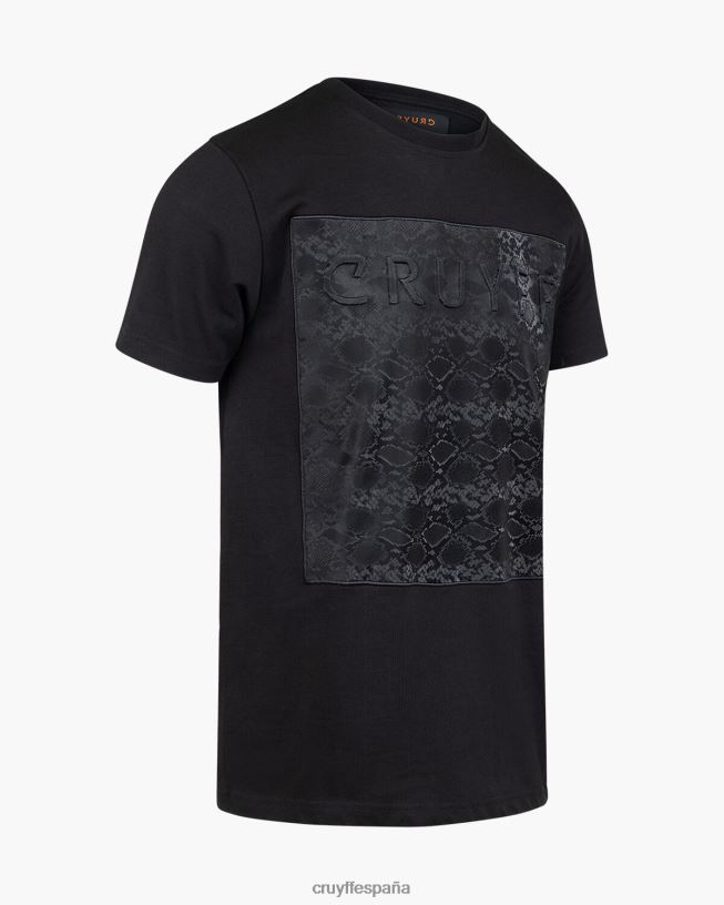 camiseta de culebra Cruyff hombres negro D6DNB577 camiseta