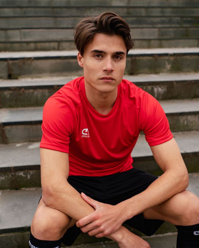 camiseta de entrenamiento Cruyff hombres rojo D6DNB628 camiseta