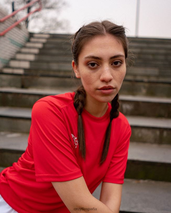 camiseta de entrenamiento Cruyff mujer rojo D6DNB1009 camisa