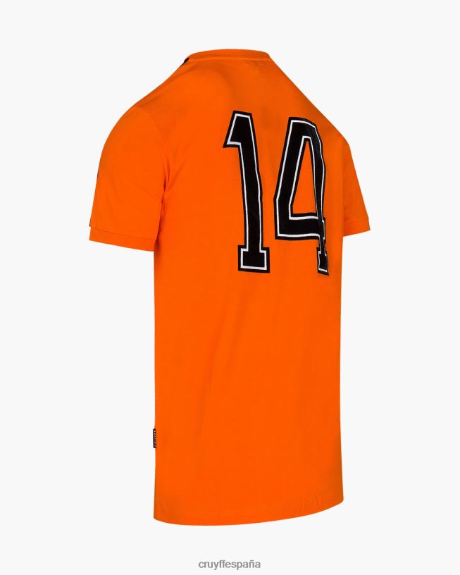 camiseta de la copa del mundo Cruyff hombres naranja D6DNB785 camiseta
