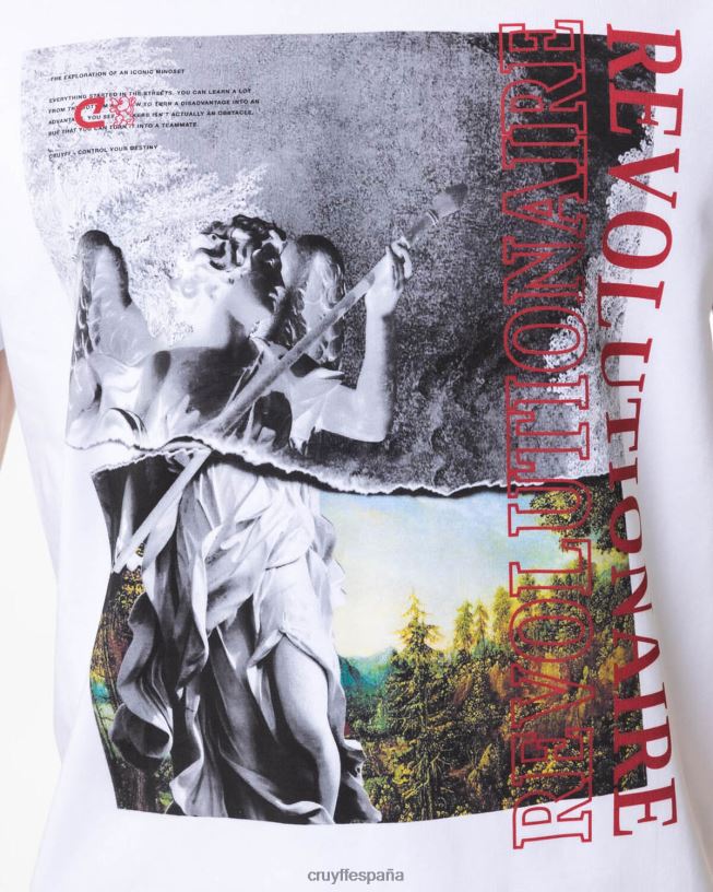 camiseta de los ángeles Cruyff hombres blanco D6DNB1309 camiseta