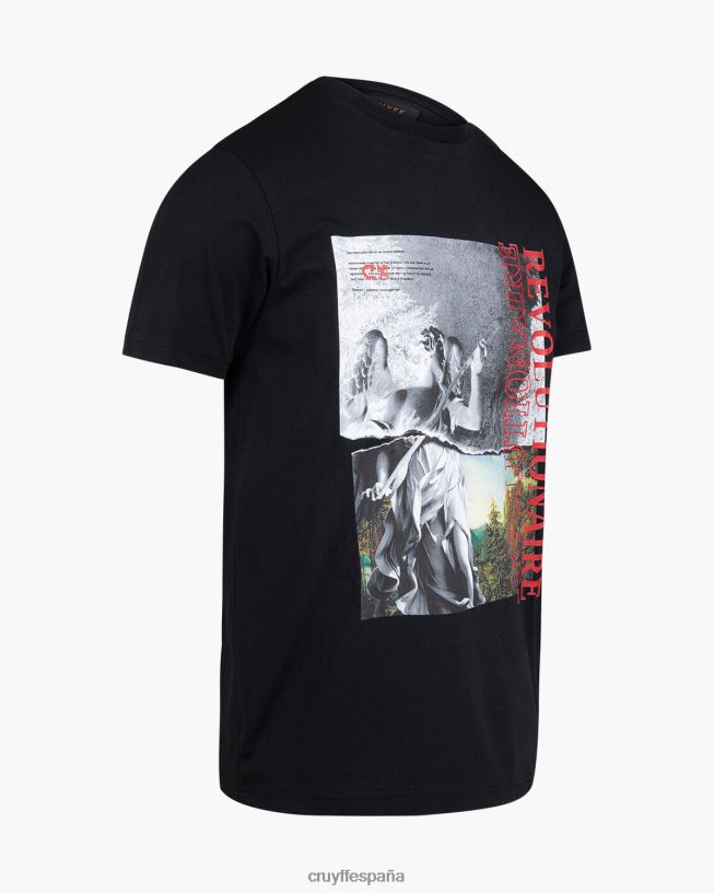 camiseta de los ángeles Cruyff hombres negro D6DNB1308 camiseta