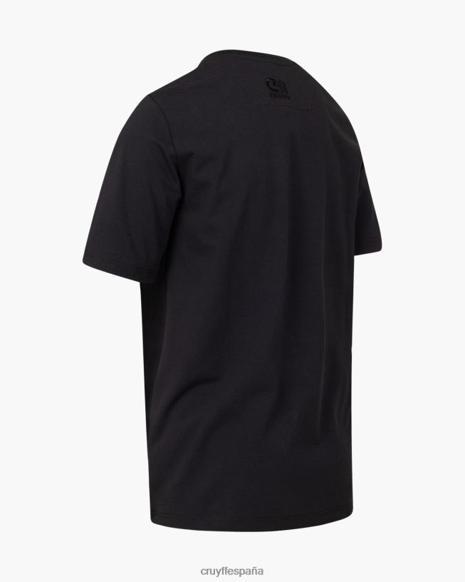 camiseta de mica Cruyff hombres negro D6DNB78 camiseta