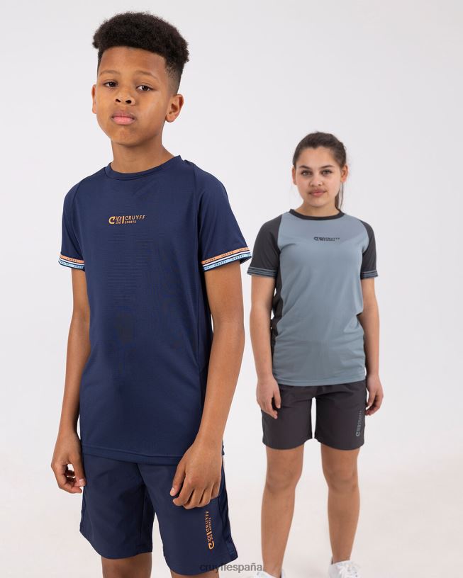 camiseta de pezuña Cruyff júnior azul real D6DNB1084 camiseta