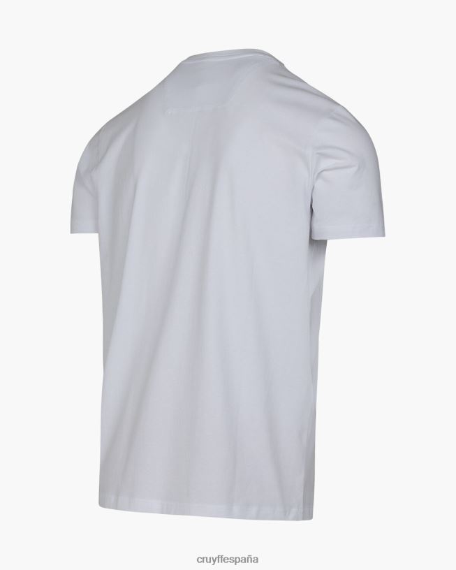 camiseta de rayos Cruyff hombres blanco D6DNB205 camiseta