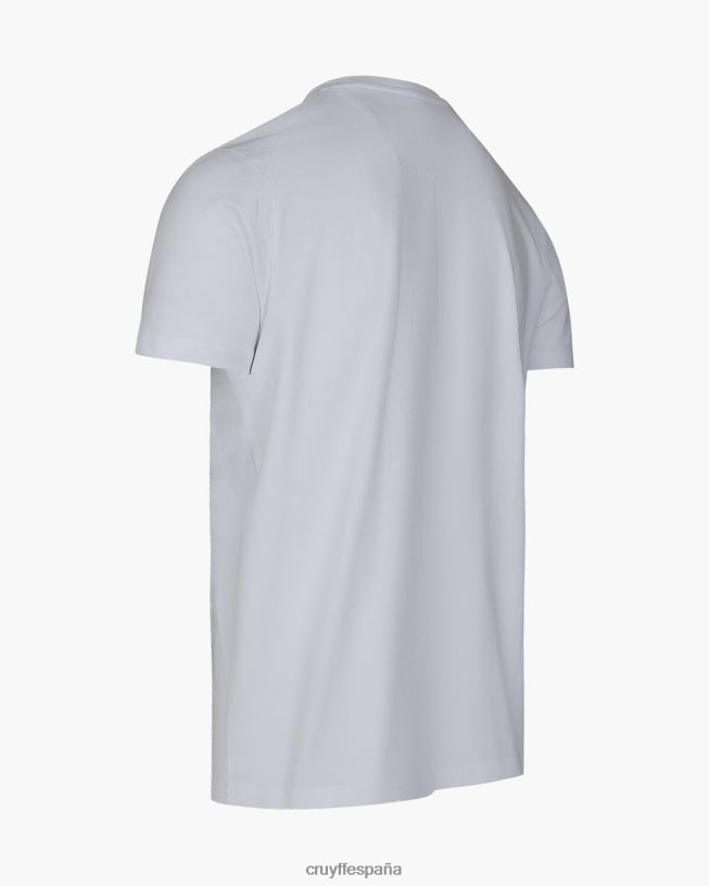 camiseta de rayos Cruyff hombres blanco D6DNB205 camiseta