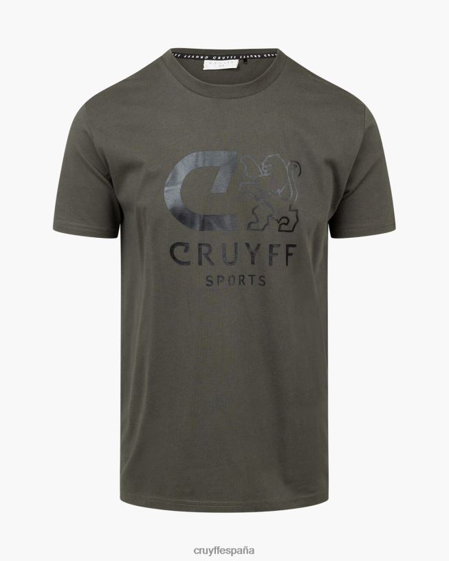 camiseta de refuerzo Cruyff hombres ejercito verde D6DNB13 camiseta