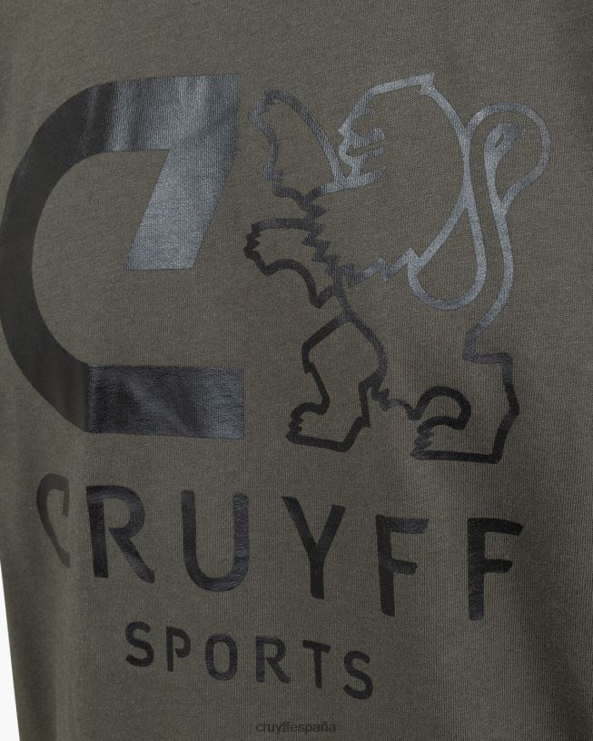 camiseta de refuerzo Cruyff hombres ejercito verde D6DNB13 camiseta
