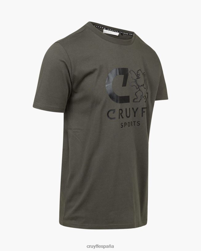 camiseta de refuerzo Cruyff hombres ejercito verde D6DNB13 camiseta