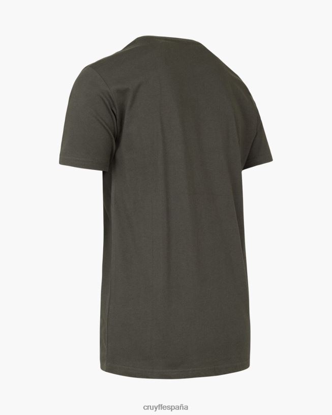 camiseta de refuerzo Cruyff hombres ejercito verde D6DNB13 camiseta