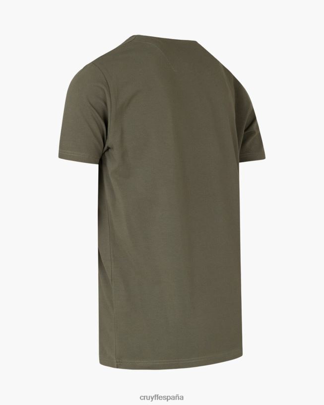 camiseta de rick Cruyff hombres ejercito verde D6DNB105 camiseta