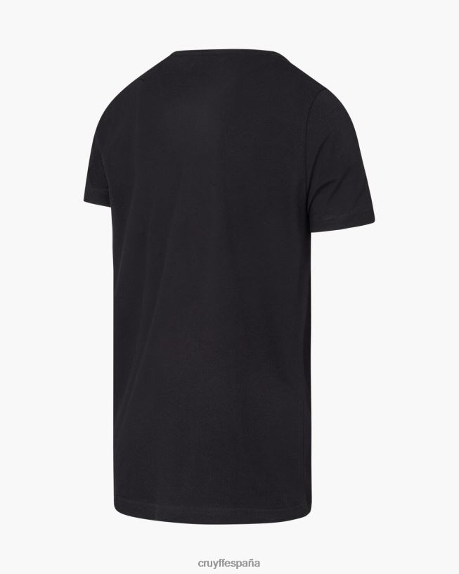 camiseta de rick Cruyff hombres negro D6DNB107 camiseta