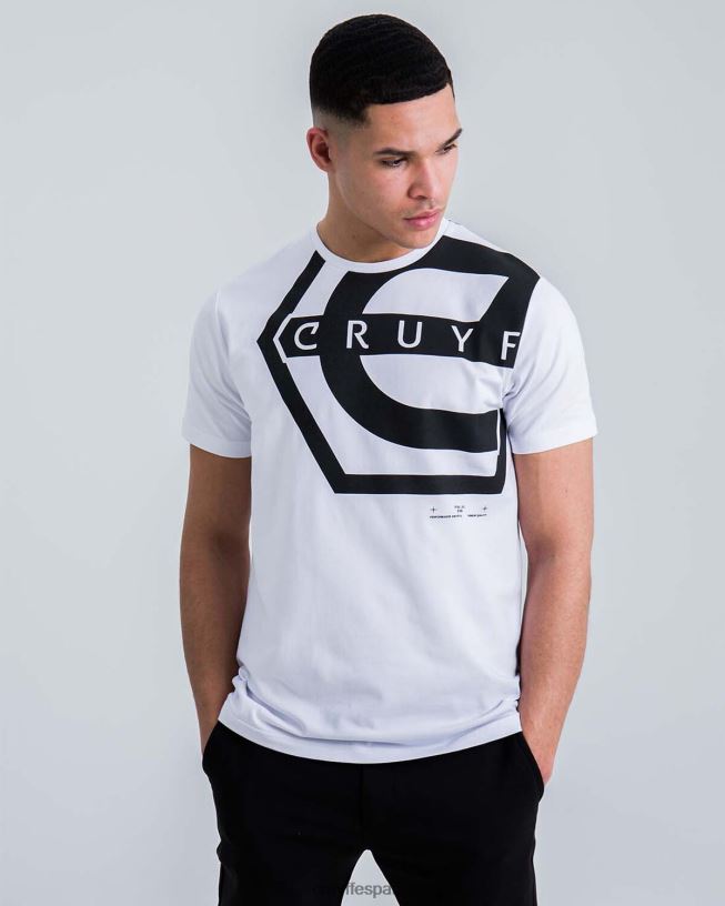 camiseta de saúl Cruyff hombres blanco negro D6DNB890 camiseta