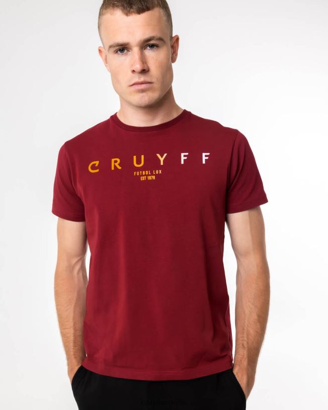 camiseta de éder Cruyff hombres Burdeos D6DNB361 camiseta